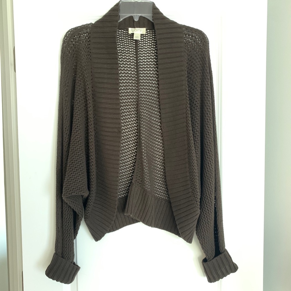 Ann Taylor Loft open weave cardigan